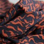 tissu viscose stretch - marine et rouille