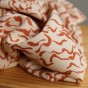 Tissu viscose stretch wave - beige