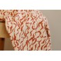 twill de viscose imprimée beige et brique