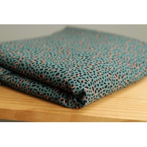 tissu fluide léopard - vert