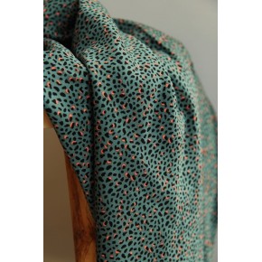 twill de viscose - un chat sur un fil