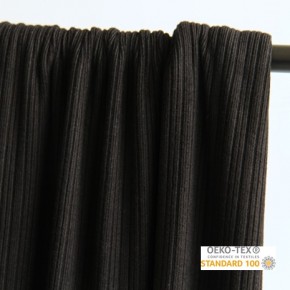 jersey côtelé noir - un chat sur un fil