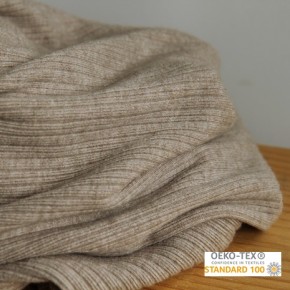 jersey côtelée beige chiné - un chat sur un fil