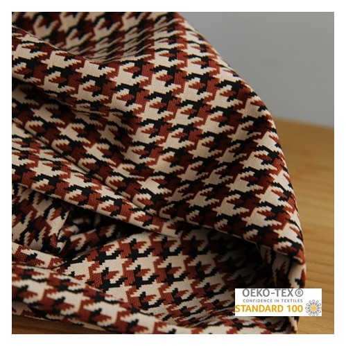 maille jacquard pied de coq - oekotex maille jacquard pied de coq - oekotex