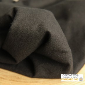 tissu en flanelle de coton - noir