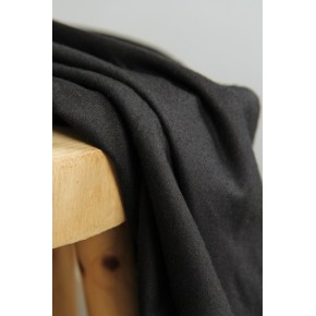 flanelle noir en coton - oekotex