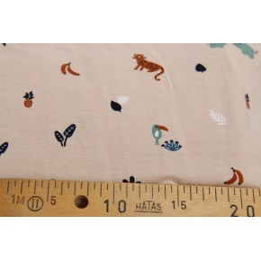 jersey imprimé en coton bio - motif enfantin