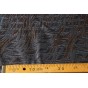 tissu jacquard upcyclé - bleu et cuivré