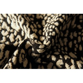 tissu jacquard imprimé léopard