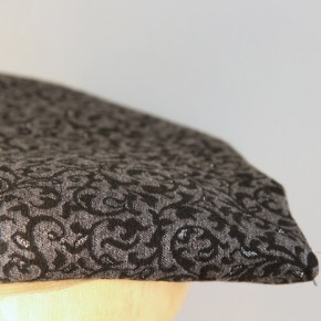 Tissu Jacquard Arabesque - gris et argenté