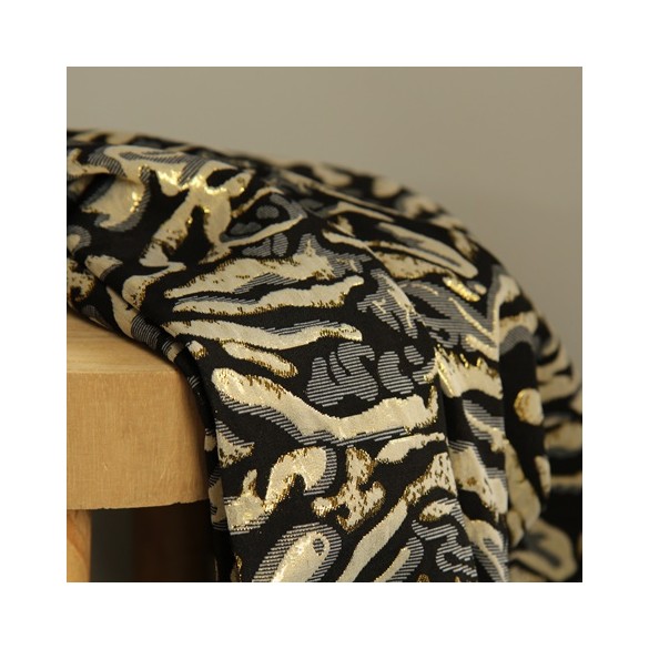 jacquard liquid gold - fabriqué en Italie
