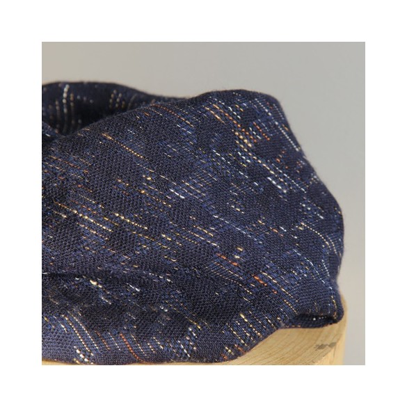 tissu jacquard léo marine
