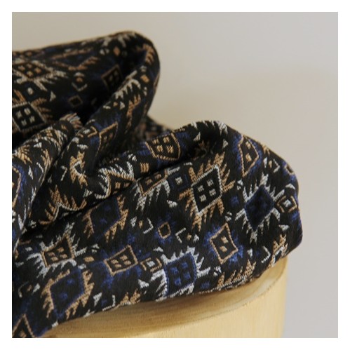 tissu en jacquard français - un chat sur un fil tissu en jacquard français - un chat sur un fil