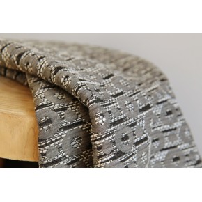 tissu en jacquard - cosmic gris et argent