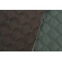 tissu réversible et matelassé - noir et vert