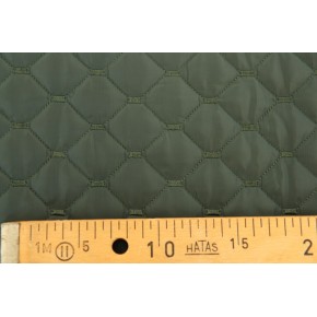 tissu matelassé vert et noir