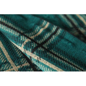 tricot brossé à carreaux - lainage