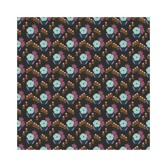 coton fleurs Althea - Cotton and steel