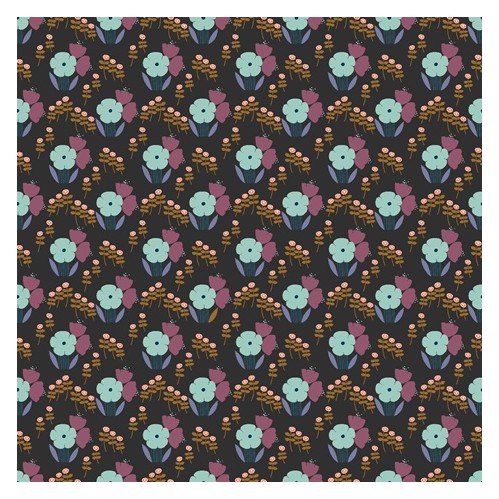 coton fleurs Althea - Cotton and steel coton fleurs Althea - Cotton and steel