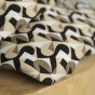 twill de viscose graphique - beige