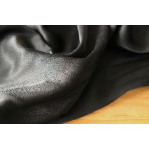 viscose en satin - noir