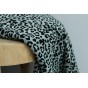tissu velours pyjama - bleu et noir