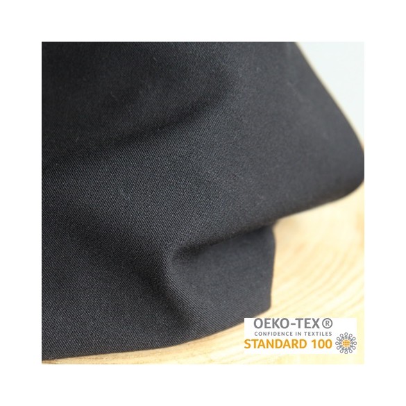 tissu gabardine noir pour pantalon