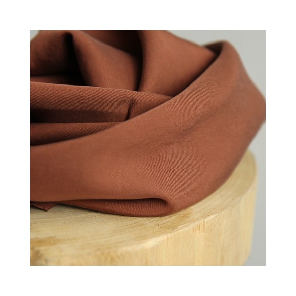 tissu twill de viscose - pecan