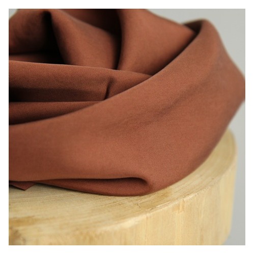 tissu twill de viscose - pecan tissu twill de viscose - pecan