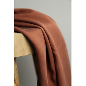 twill de viscose marron - un chat sur un fil