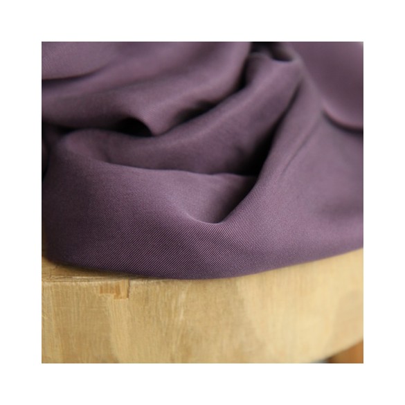 Twill de viscose mauve