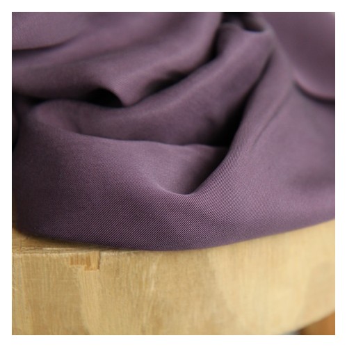 Twill de viscose mauve