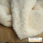 tissu teddy écru - un chat sur un fil