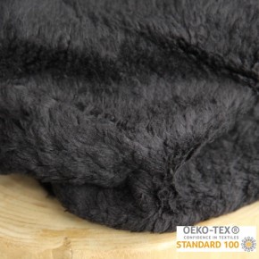 Tissu teddy noir