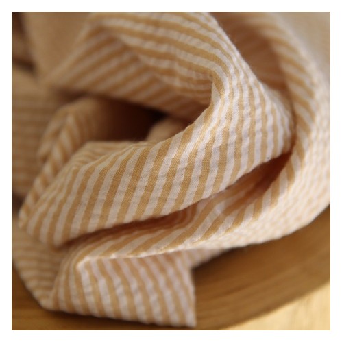 tissu seersucker beige et blanc tissu seersucker beige et blanc