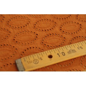 broderie caramel en coton