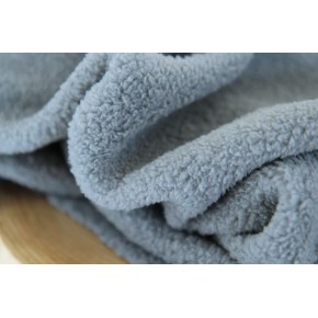 joli tissu en sherpa bleu - un chat sur un fil