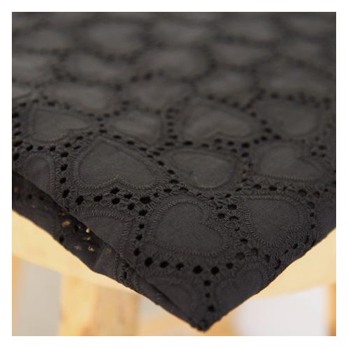 broderie anglaise coeur noir - un chat sur un fil broderie anglaise coeur noir - un chat sur un fil