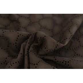 coeurs en broderie anglaise - coton noir