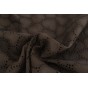 coeurs en broderie anglaise - coton noir