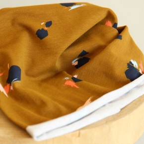 tissu en jersey bambou et coton imprimé