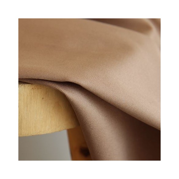 Tissu Gabardine de coton - beige