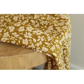 viscose imprimée fleurs - vert