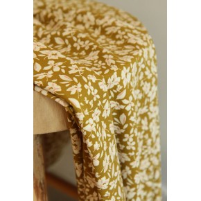viscose fleurs - un chat sur un fil
