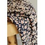 viscose fleurie - marine