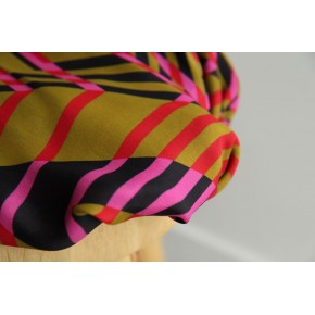 crêpe soie et viscose imprimée