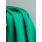 tissu double coton vert