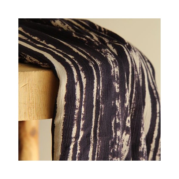 tissu crépon de viscose abstrait