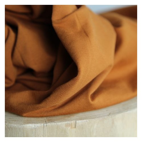 jersey coton caramel oekotex jersey coton caramel oekotex