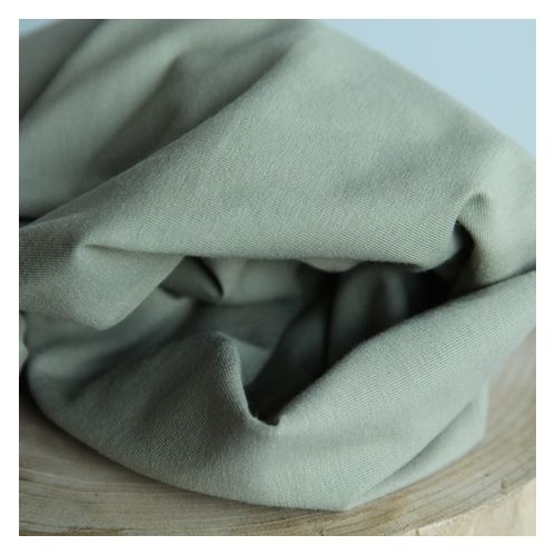 tissu jersey coton vert sauge tissu jersey coton vert sauge